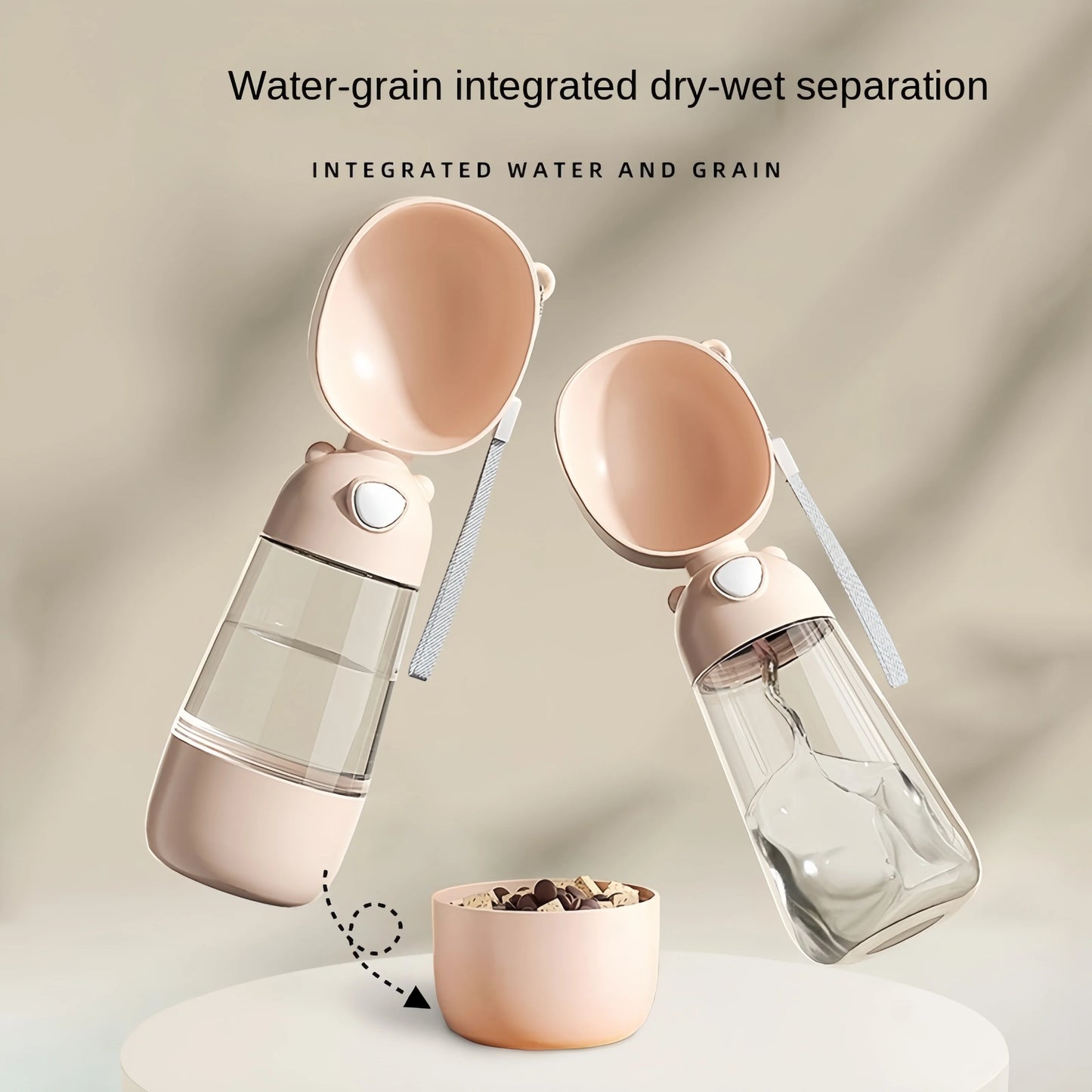 HydroSip Portable Pet Water Bottle 2-in-1