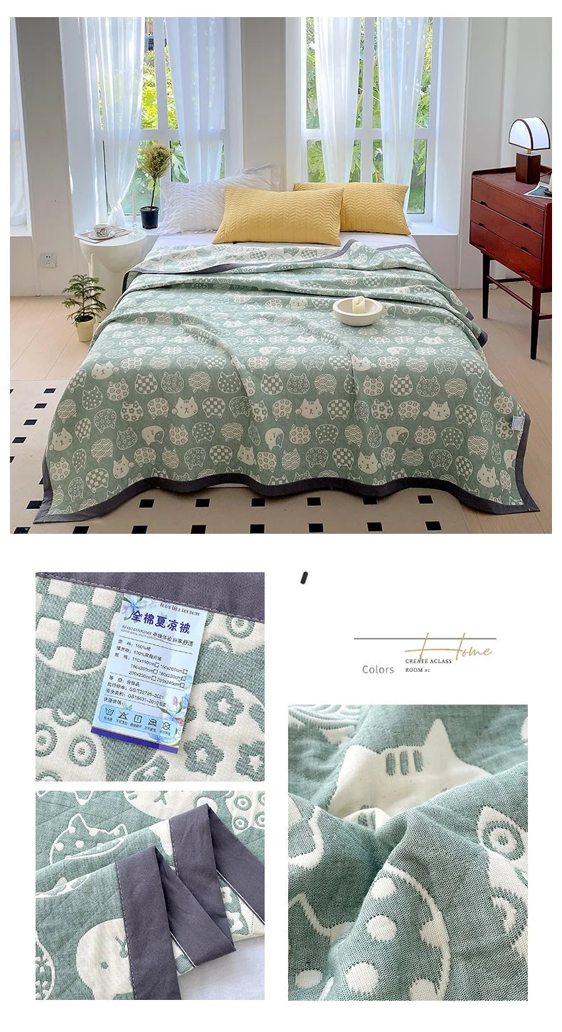 Cozy Critters Cotton Blanket