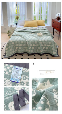 Cozy Critters Cotton Blanket