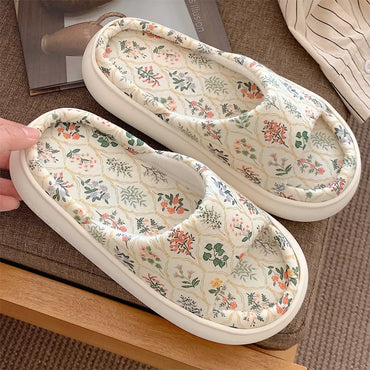Bloom Linen Slippers
