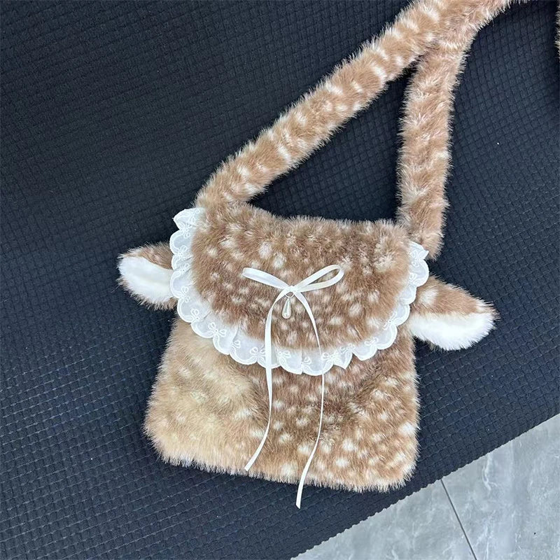 Fawn Plush Bag