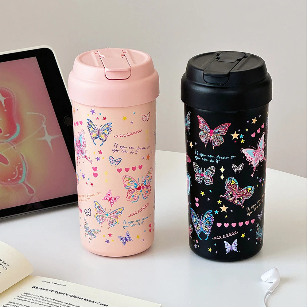 ButterflyTea Kawaii Thermal Tumbler 550ml