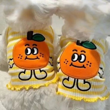 Citrus Stripe Spring Vest