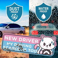 WhiskerWarn Student Driver Magnets 4-Pack