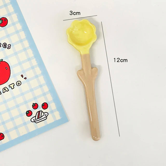 BloomSpoon Kawaii Tulip Ceramic Spoon