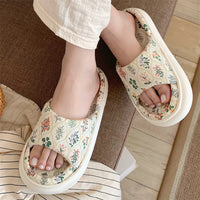 Bloom Linen Slippers