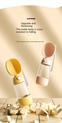 HydroSip Portable Pet Water Bottle 2-in-1