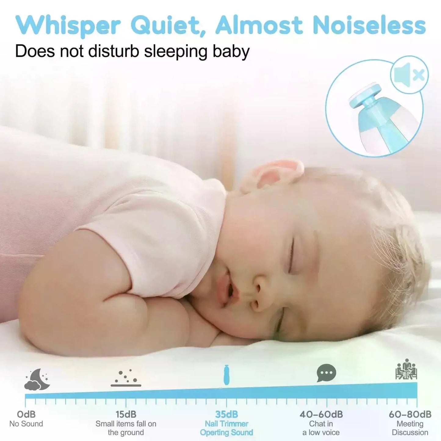 TinyTrim Electric Baby Nail Trimmer