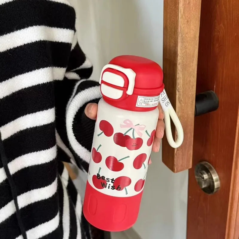 PuppyTherm Cherry Kawaii Water Bottle 500ml