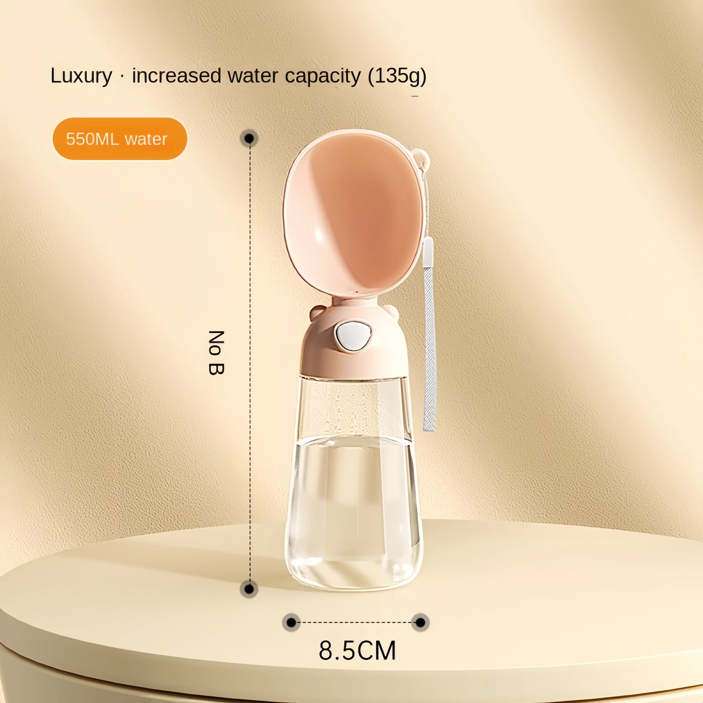 HydroSip Portable Pet Water Bottle 2-in-1