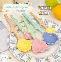 BloomSpoon Kawaii Tulip Ceramic Spoon