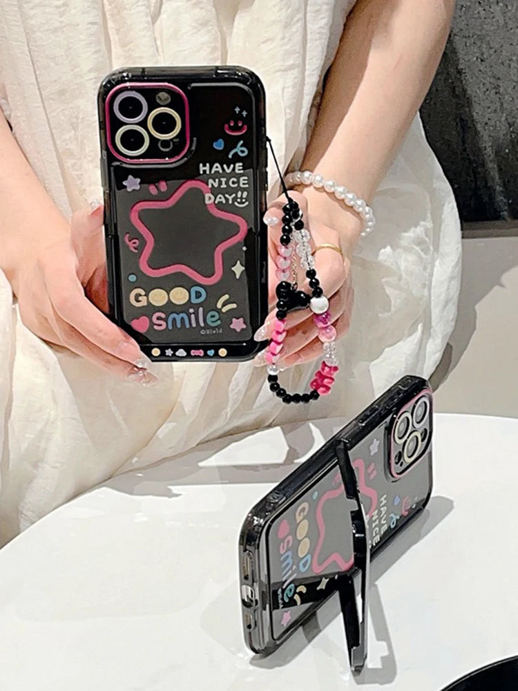 StarSmile Clear iPhone Case with Stand