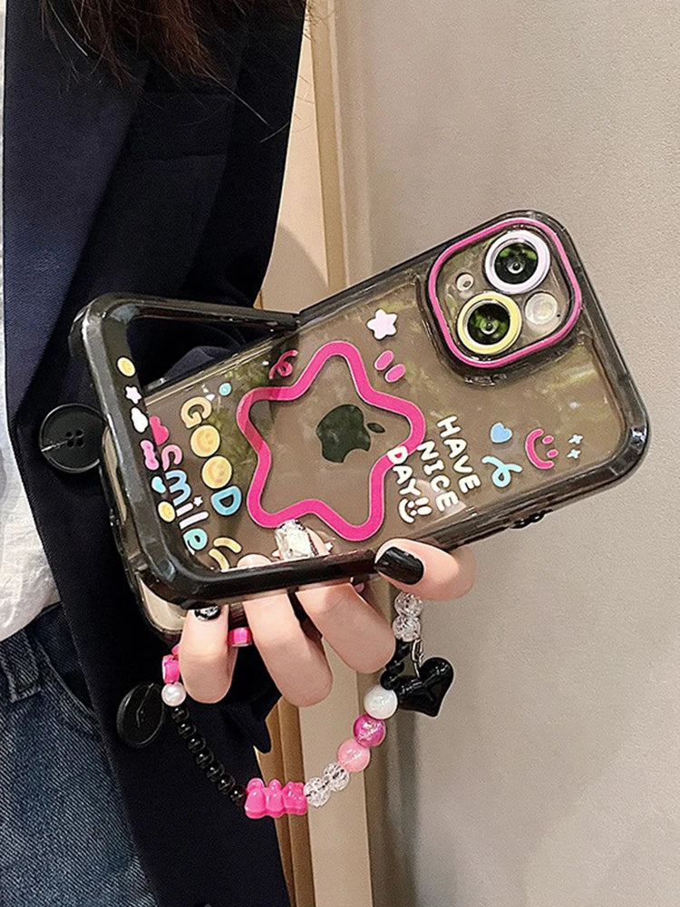 StarSmile Clear iPhone Case with Stand
