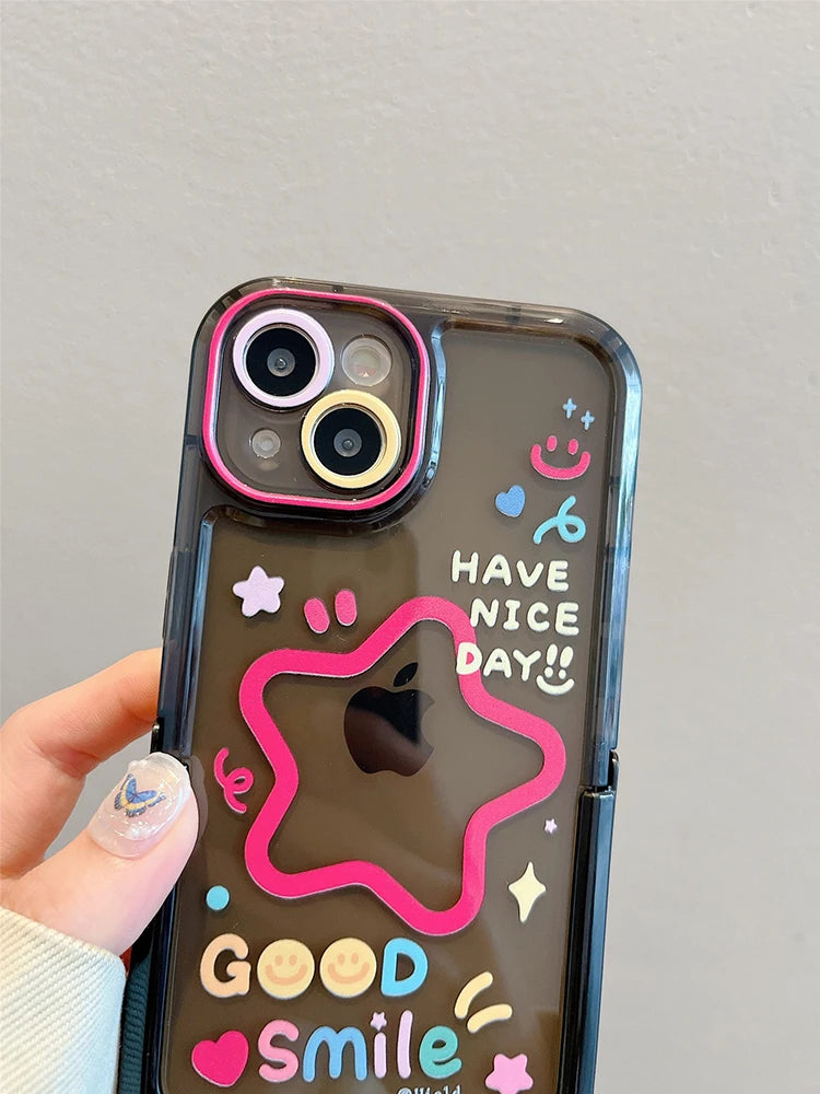 StarSmile Clear iPhone Case with Stand