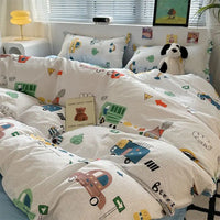 CherryPink Instagram Bedding Set 4-Piece