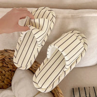 Stripe Silence - Striped Slippers