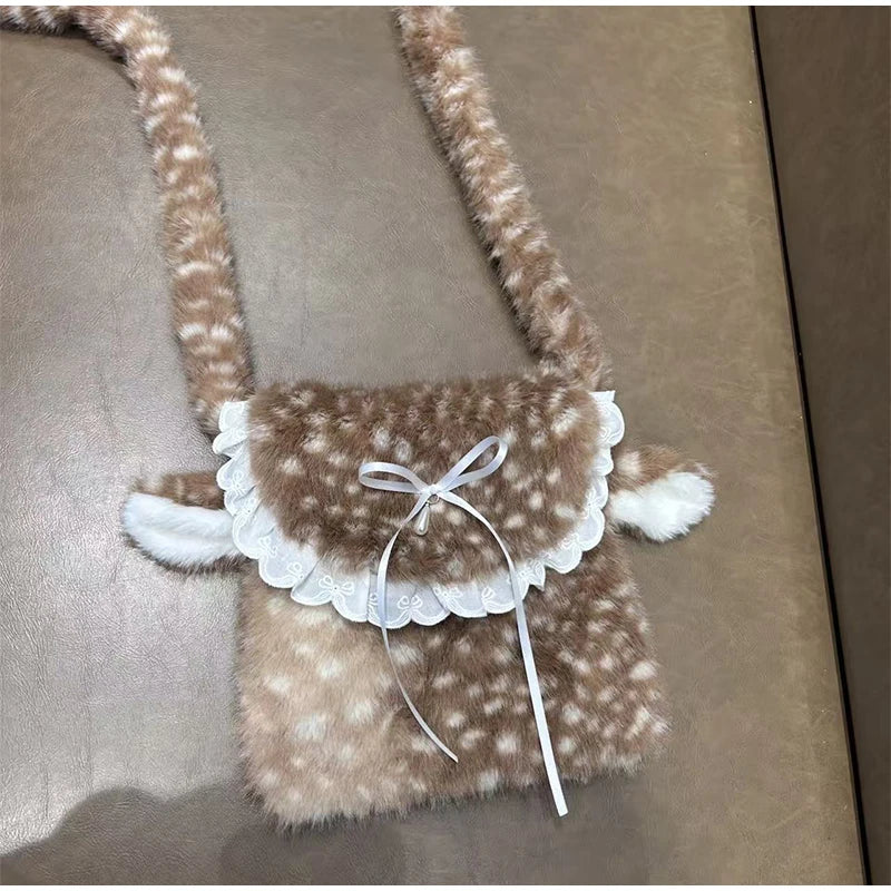 Fawn Plush Bag