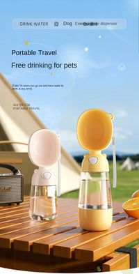 HydroSip Portable Pet Water Bottle 2-in-1