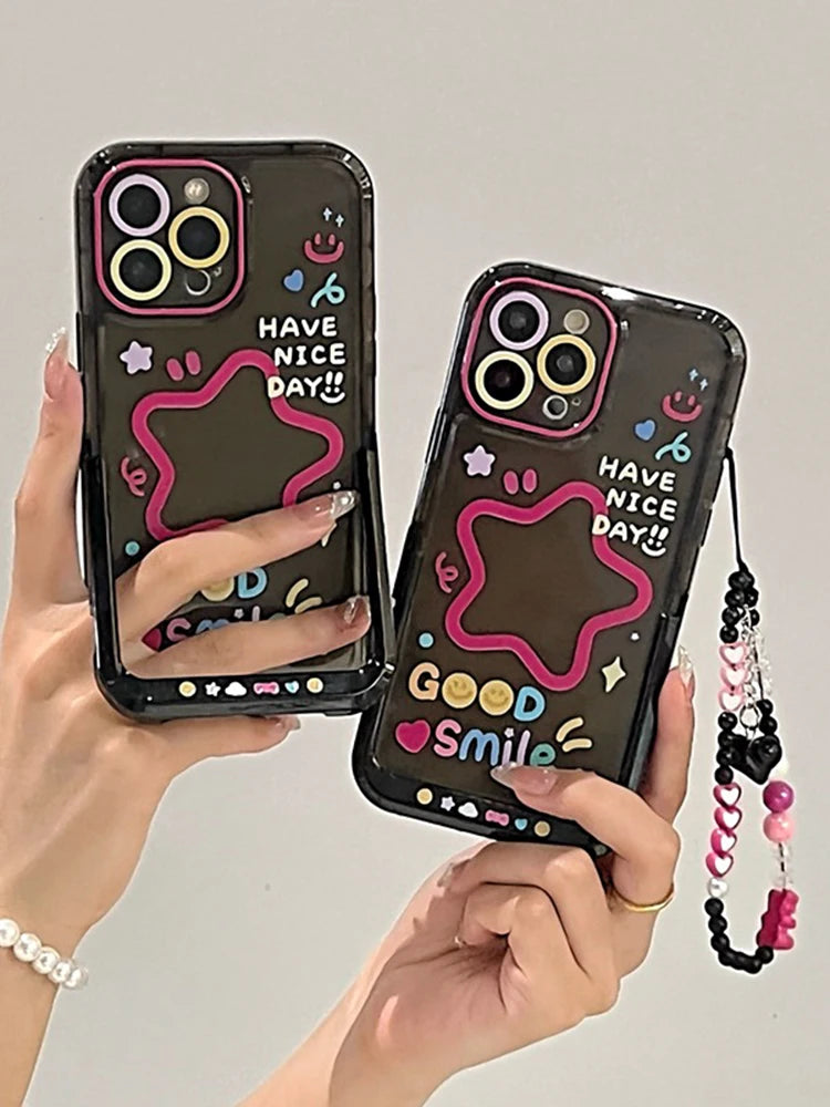 StarSmile Clear iPhone Case with Stand