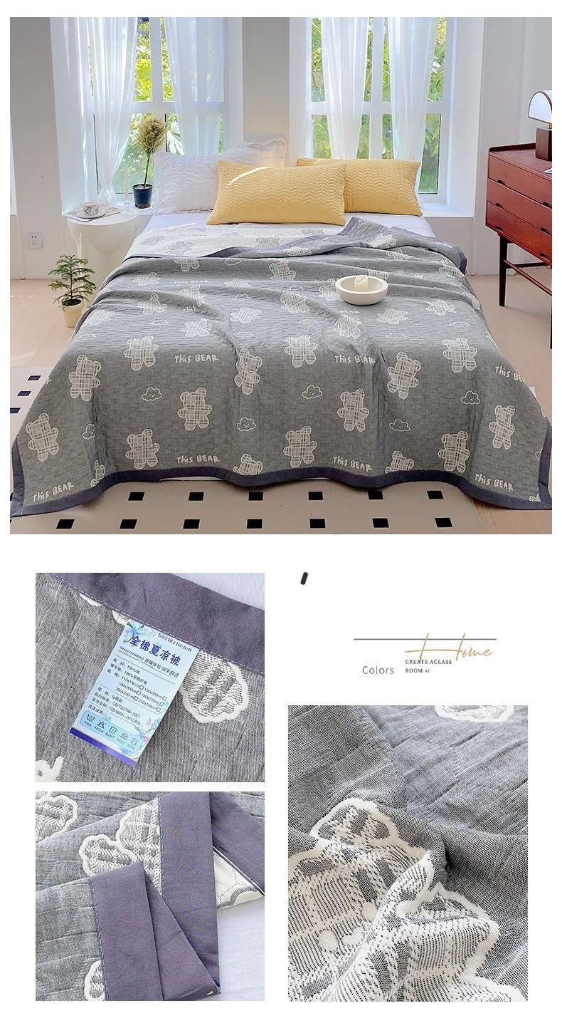 Cozy Critters Cotton Blanket