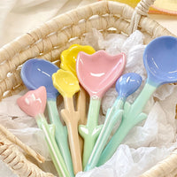 BloomSpoon Kawaii Tulip Ceramic Spoon