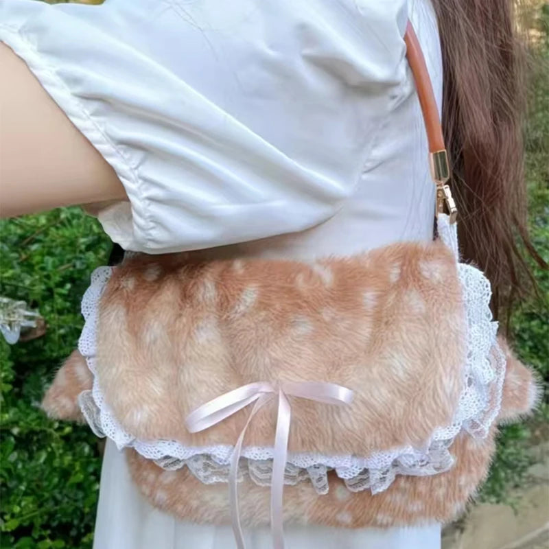 Fawn Plush Bag