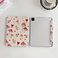 Mushroom Hearts iPad Case