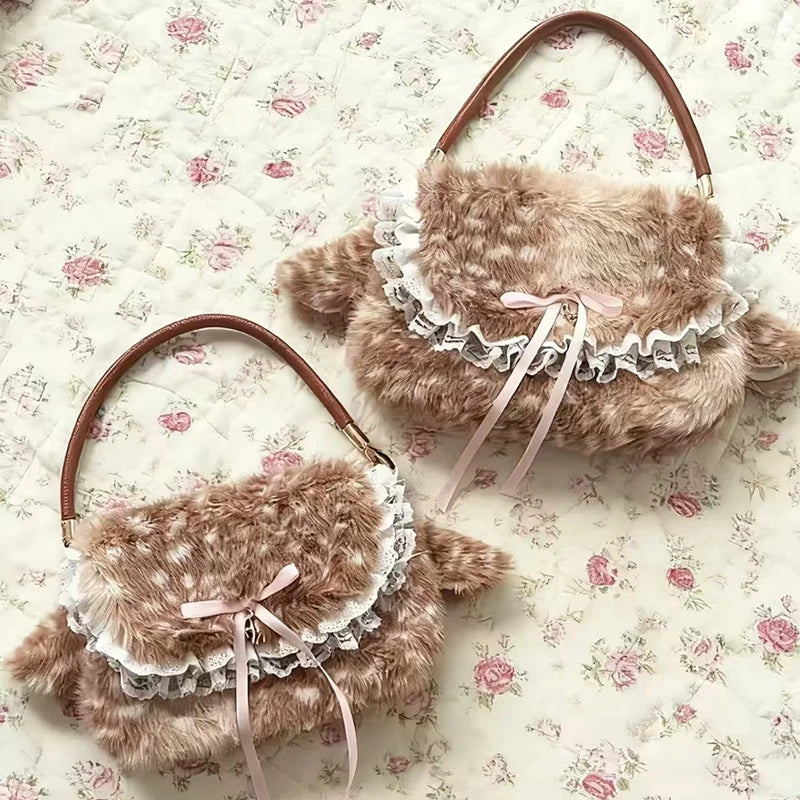 Fawn Plush Bag