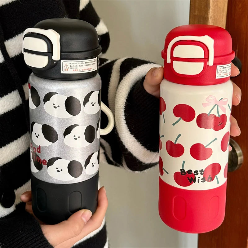 PuppyTherm Cherry Kawaii Water Bottle 500ml