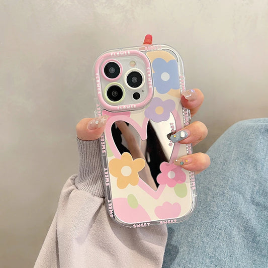 Floral Mirror - Phone Case
