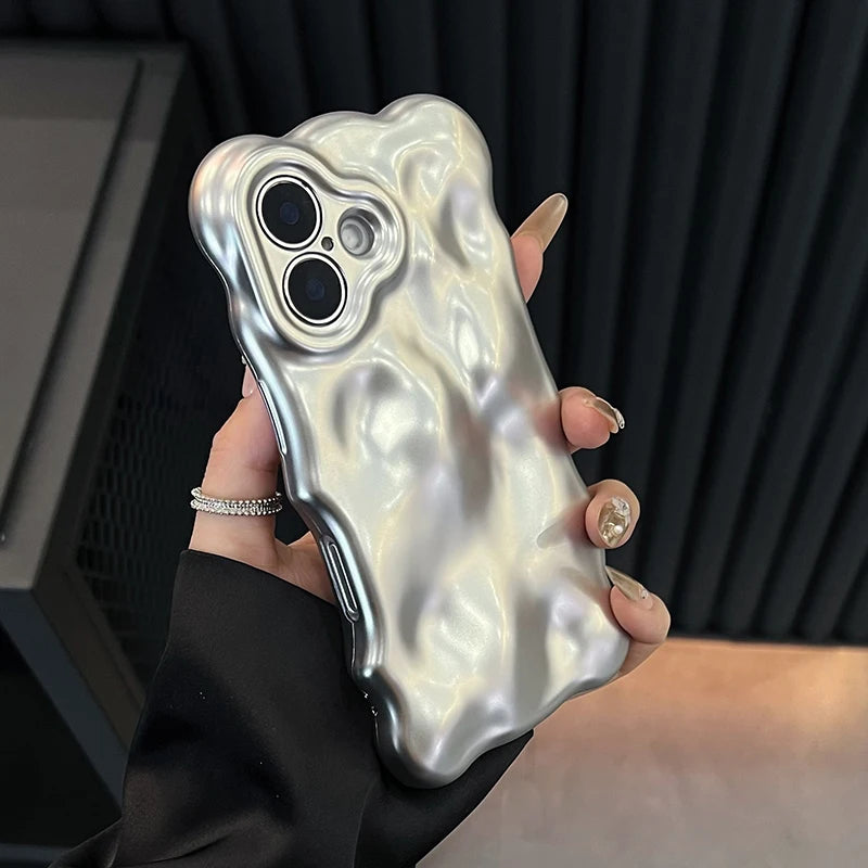 Cosmic Silver Meteorite - iPhone Case