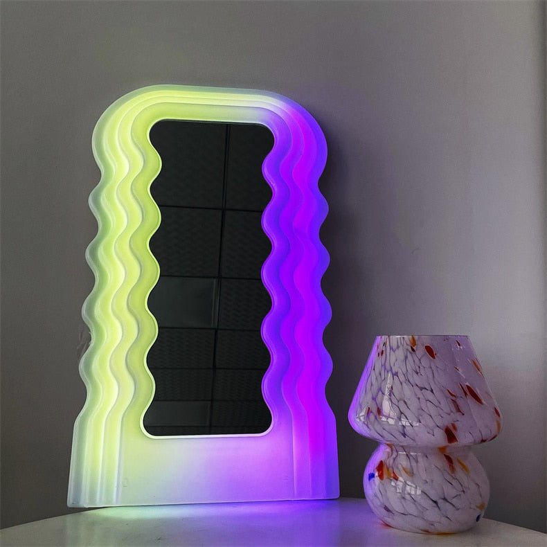 Reflections -  LED  Wave Mirror