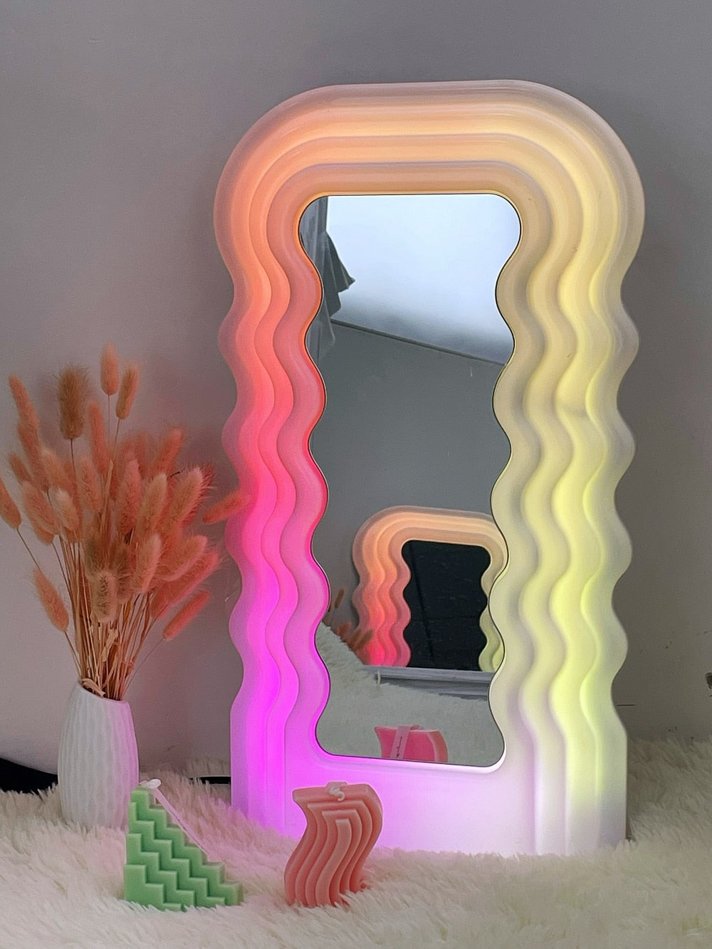 Reflections -  LED  Wave Mirror