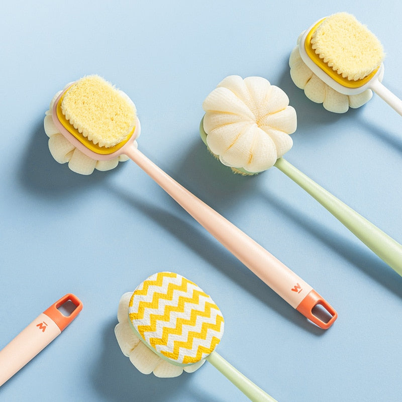 ScrubSoft Long Handle Bath Brush