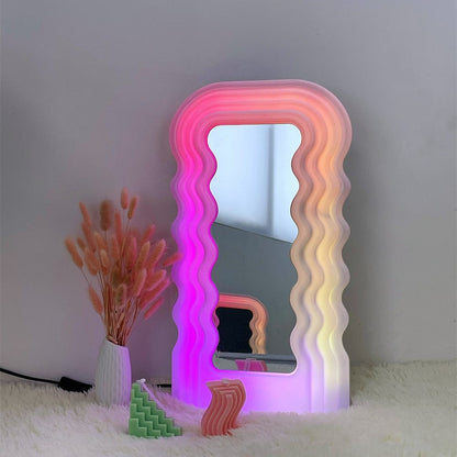 Reflections -  LED  Wave Mirror