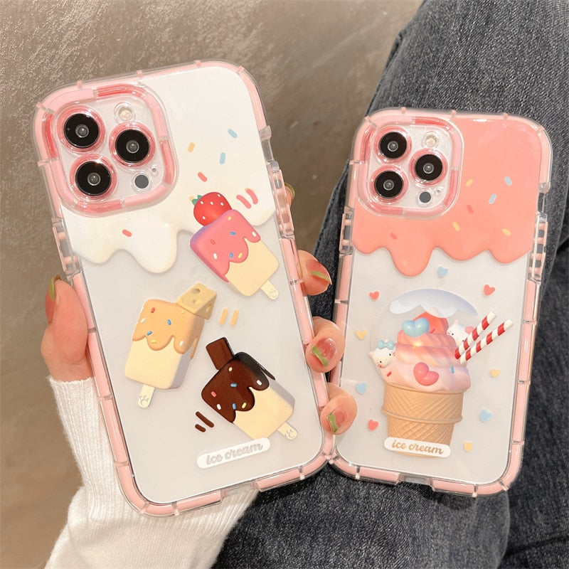 Luminous ice cream Phone case