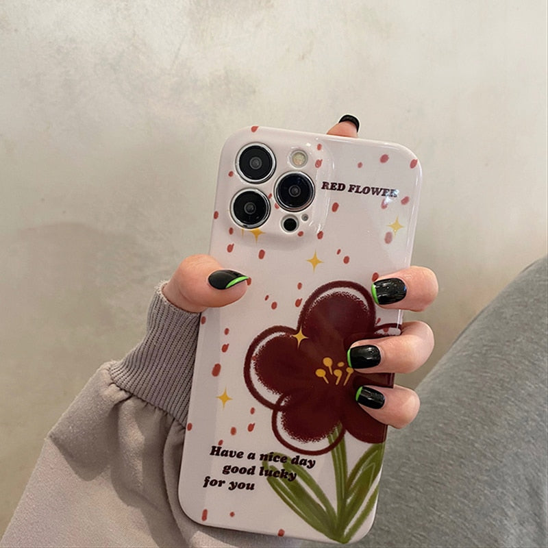Red Flower - Phone Case