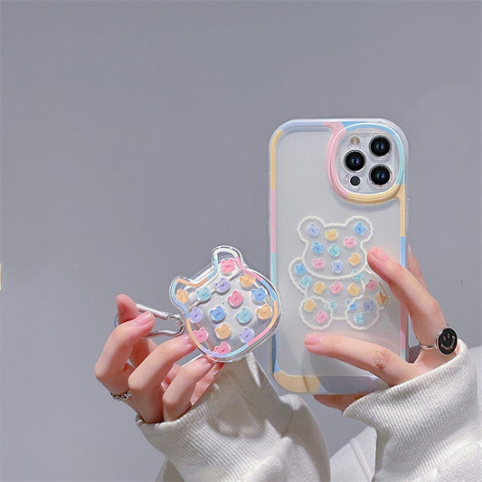 Jelly Bear - Phone plus airpods case