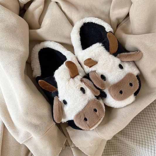 Cute discount cow slippers