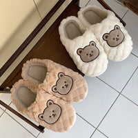 Bear Plush Slippers