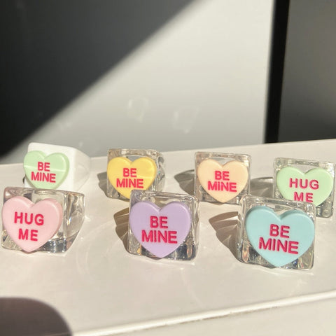 Hug Me & Be Mine - Transparent Ring