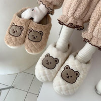 Bear Plush Slippers
