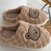 Bear Plush Slippers