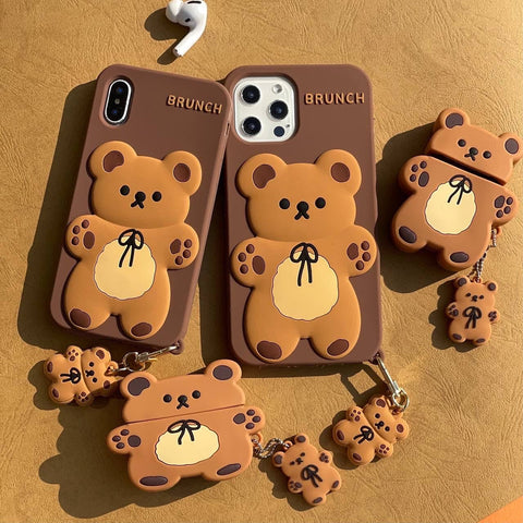 Brunch Bear Combo – iPhone case + AirPods case