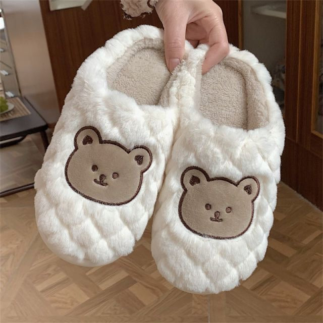 Bear Plush Slippers