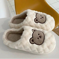 Bear Plush Slippers