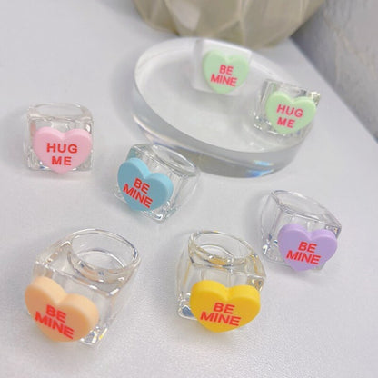 Hug Me & Be Mine - Transparent Ring