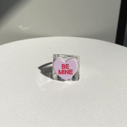 Hug Me & Be Mine - Transparent Ring